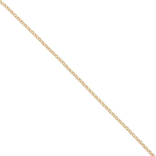 Chaîne maille jaseron 1.65 mm Plaqué Or 3 microns x50 cm