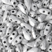 Perles en verre DropDuo® 2 trous 3x6 mm Etched Labrador Full x50|raw }}