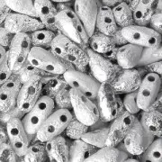 Perles en verre DropDuo® 2 trous 3x6 mm Etched Labrador Full x50