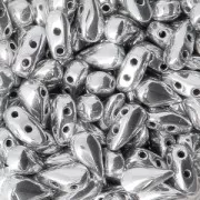 Perles en verre DropDuo® 2 trous 3x6 mm Labrador x50