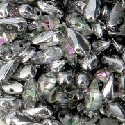 Perles en verre DropDuo® 2 trous 3x6 mm Crystal Vitrail Light x50|raw }}