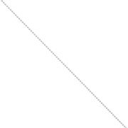 Chaîne maille boule 1,6 mm Placage argent fin x1m