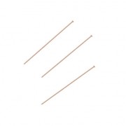 Clous tête plate 25x0.41 mm Rose Gold filled (or laminé)  x10|raw }}