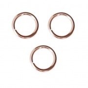 Anneaux ouverts 6x1 mm en Rose Gold filled (or laminé)  x10
