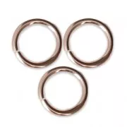 Anneaux ouverts 8x1 mm en Rose Gold filled (or laminé)  x10