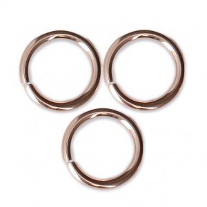 Anneaux ouverts 8x1 mm en Rose Gold filled (or laminé)  x10