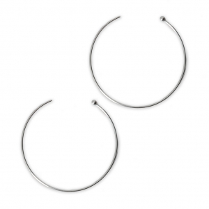 Boucles d'oreilles créoles boules 26 mm en Argent 925 x2