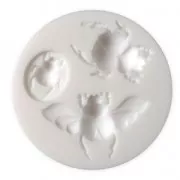 Mini moule silicone pour pâte polymère et pâte de métal Scarabée