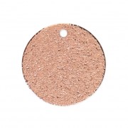 Sequins en métal diamanté rond 15 mm doré rose x5