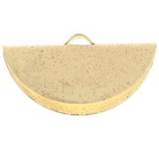 Embout pince demi-lune diamanté 25x13 mm doré x1|raw }}