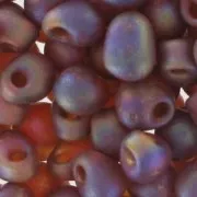 Mini-gouttes Miyuki 3.4 mm DP134FR - Mat Tr Dark Topaz AB x8g