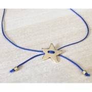 Bouton trèfle lisse 12 mm doré à l'or fin x1