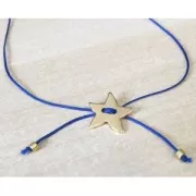 Bouton coeur lisse 12x10 mm doré à l'or fin x1