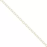 Chaîne maille Forçat 1.8x2.2 mm light gold HQ x1m