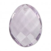 Pendentif facetté ovale 20x15 mm en pierre gemme Amethyst x1|raw }}