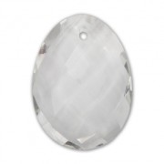 Pendentif facetté ovale 20x15 mm en pierre gemme Crystal x1|raw }}