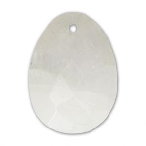 Pendentif facetté ovale 20x15 mm en pierre gemme Moonstone Rainbow x1