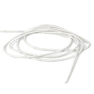 Cannetille lisse pour broderie - création broches & bijoux brodés 1 mm White Met