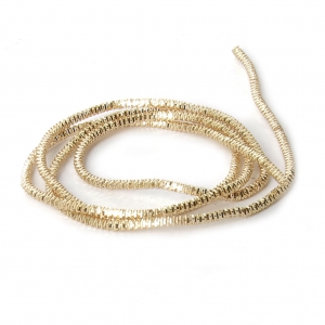 Cannetille frisée pour broderie - broches & bijoux brodés 1 mm - Light Gold x5g
