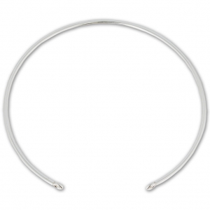 Bracelet jonc 2 anneaux 190 mm en Argent 925 x1