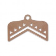 Embout pour tissage de perles Miyuki 11/0 exclu Perles&co 18 mm éthnique doré rose