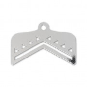 Embout pour tissage de perles Miyuki 11/0 exclu Perles & co 18 mm éthnique argenté|raw }}