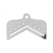 Embout pour tissage de perles Miyuki 11/0 exclu Perles & co 18 mm éthnique argenté