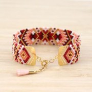 Embout tissage de perles Miyuki 11/0 exclu Perles & co 18mm Bohème Doré à l'or fin à l'or fin