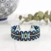 Embout pour tissage de perles Miyuki 11/0 exclu Perles & co 18 mm bohème argenté