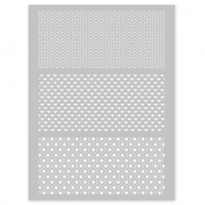 Silk Screen Graine Créative pour Pâte polymère 114x153mm - Motif Graphique