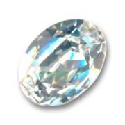 Cabochon PureCrystal 4120 8x6 mm Crystal|raw }}