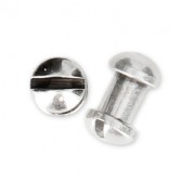 Fermoirs à visser 4 mm pour lacet 5 mm Placage Argent fin vieilli x2