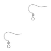 Crochets d'oreilles avec boule 16 mm en Acier inox 304 x6