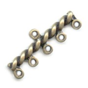 Intercalaires 5 rangs 32x11 mm bronze x4