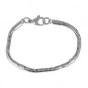 Bracelet maille serpentine 17.5 cm en Acier Inox x1