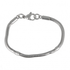 Bracelet maille serpentine 17.5 cm en Acier Inox x1