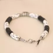 Fermoir mousqueton pince lacet pour cordon 2 mm en acier inoxydable 304 x1