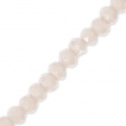 Perles rondelles facettées - rondes aplaties -3.5x3 mm Peach Puff x32cm