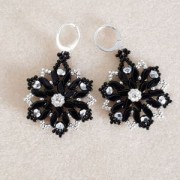 Perles en verre StormDuo 2-hole 3x7 mm Jet Hematite x50