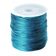 Bobine de fil polyester métallisé 1 mm Turquoise x 100 m|raw }}