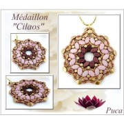 Perles en verre Paros® par Puca® 7x4 mm Red Copper Mat x10g