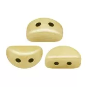 Perles en verre Kos® par Puca® 6x3 mm Opaque Ivory Ceramic Look x10g