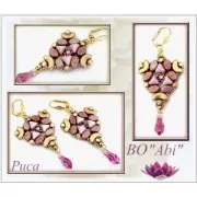 Perles en verre Kos® par Puca® 6x3 mm Opaque Ivory Ceramic Look x10g