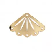 Intercalaire tissage de perles Miyuki 11/0 exclu Perles&co 14x20mm Doré à l'or fin