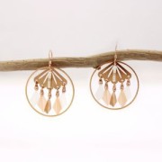 Intercalaire tissage de perles Miyuki 11/0 exclu Perles&co 14x20mm Doré à l'or fin