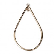 Intercalaire goutte 2 anneaux 42 mm Gold filled (or laminé)  x1|raw }}