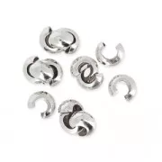 Caches perles à écraser 3 mm en Argent 925 x20