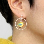 Intercalaires créoles 2 anneaux 35 mm en Argent 925 x2