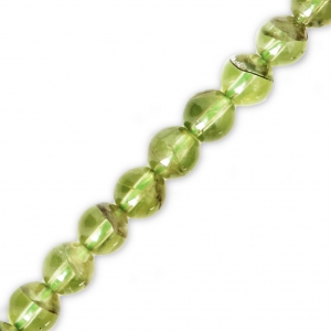 Perles Rondes 2 mm en pierre gemme Peridot x50