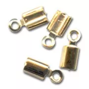 Pince lacet rond 2,2 mm Doré à l'or fin x10